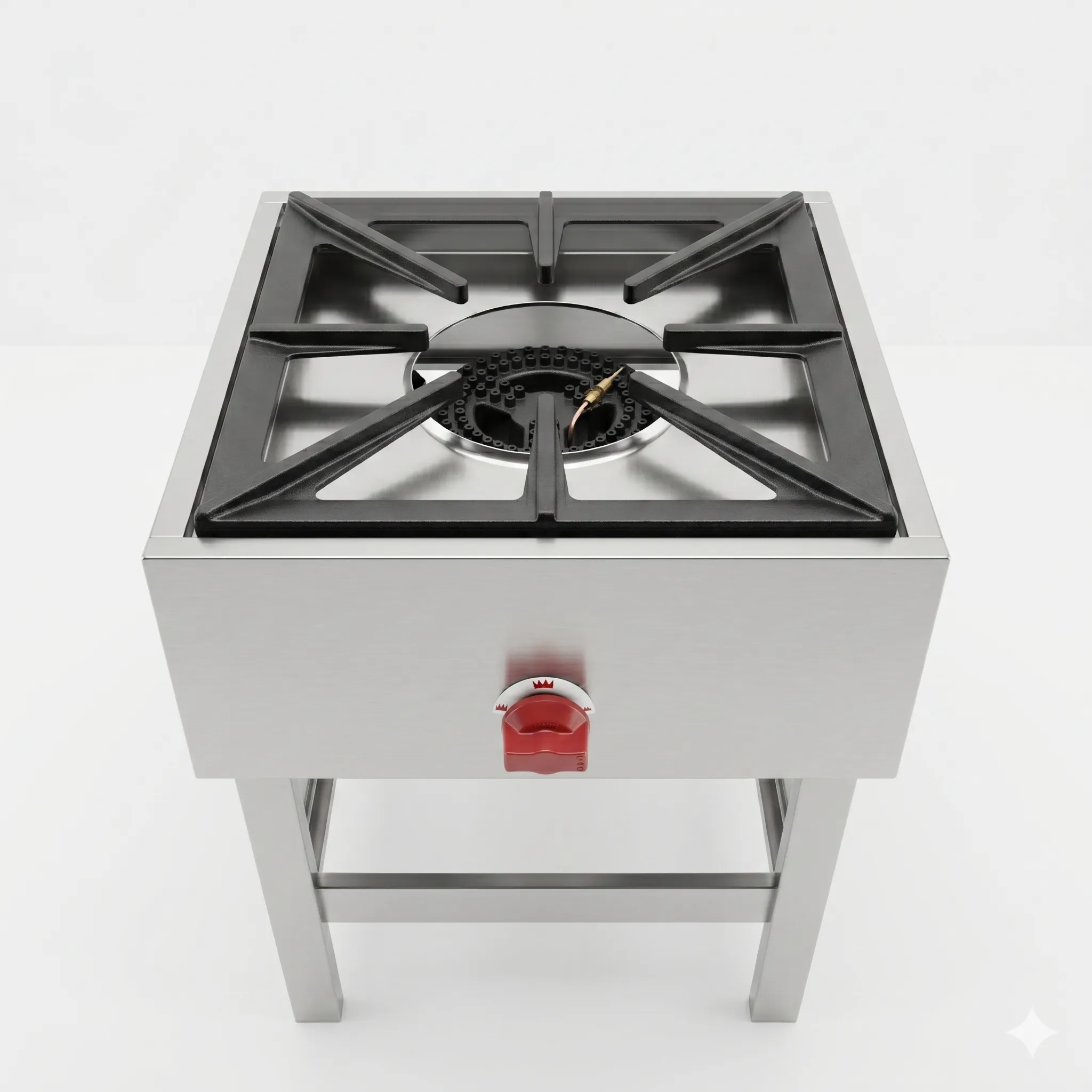 Anafe industrial 1 plato acero inoxidable Bravoinox