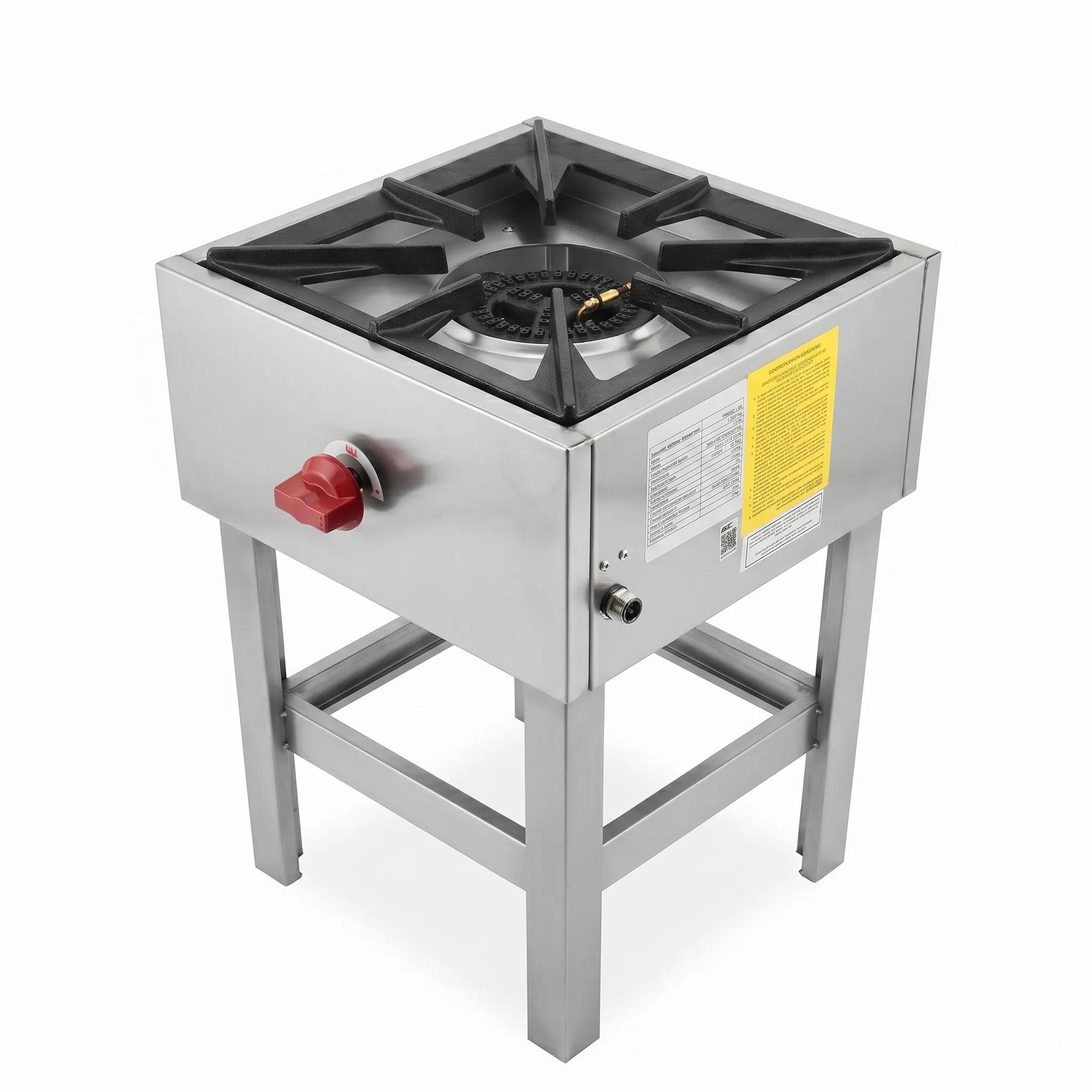 Anafe industrial 1 plato acero inoxidable Bravoinox