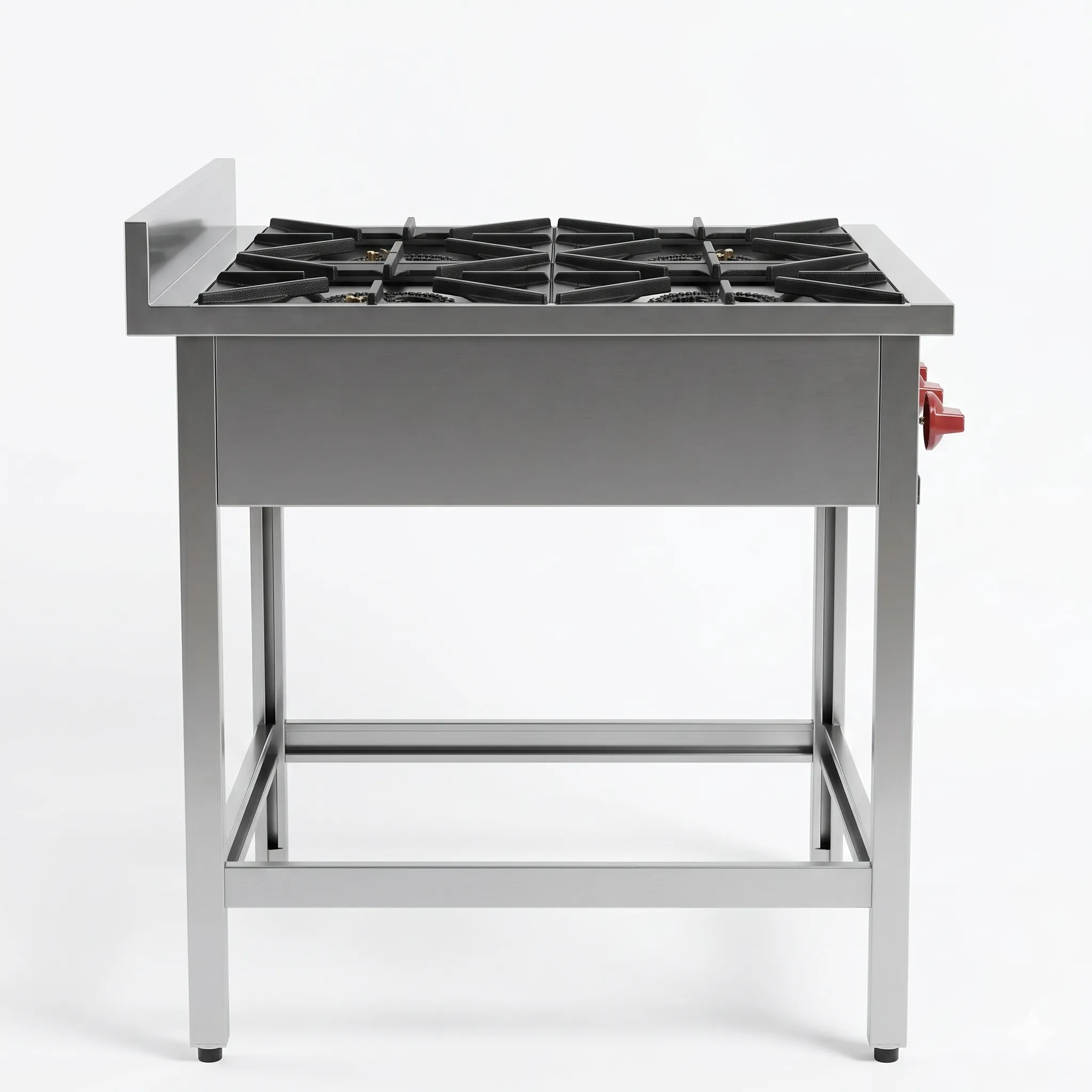 Anafe industrial 4 platos acero inoxidable Bravoinox