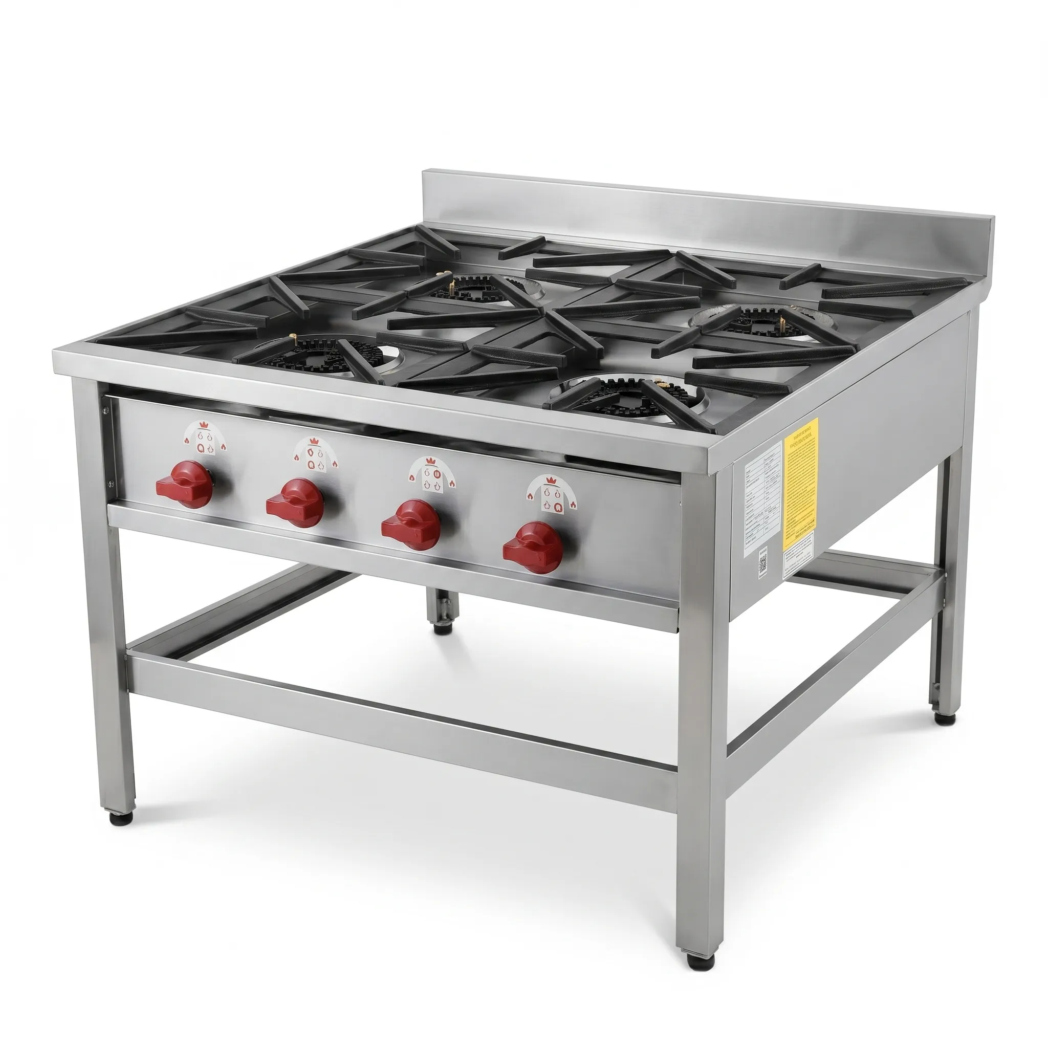 Anafe industrial 4 platos acero inoxidable Bravoinox
